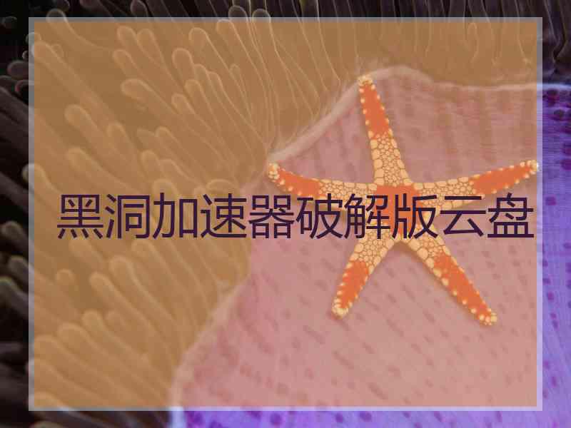 黑洞加速器破解版云盘