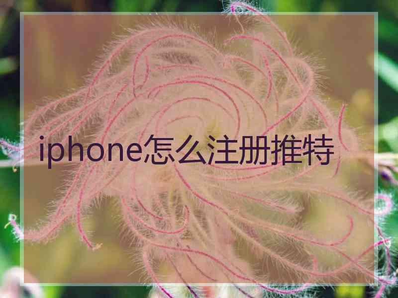 iphone怎么注册推特