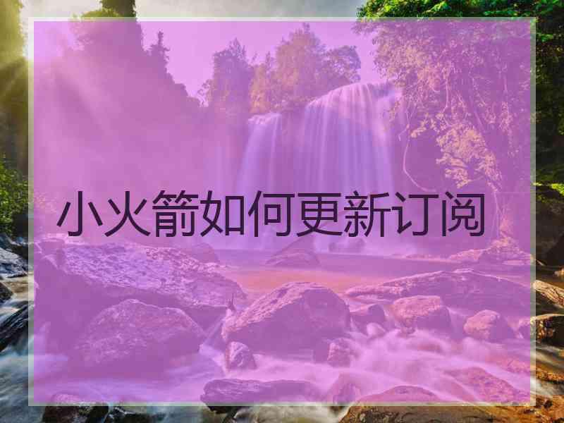 小火箭如何更新订阅