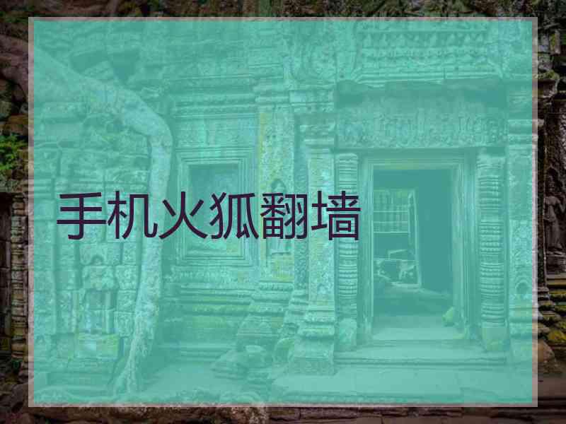 手机火狐翻墙