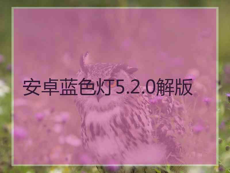 安卓蓝色灯5.2.0解版