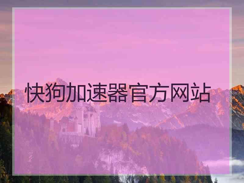 快狗加速器官方网站