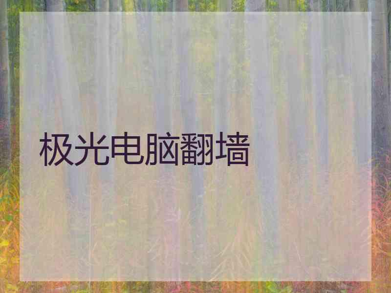 极光电脑翻墙