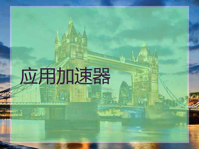 应用加速器