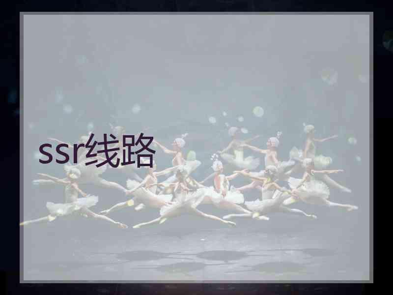 ssr线路