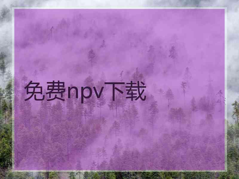 免费npv下载