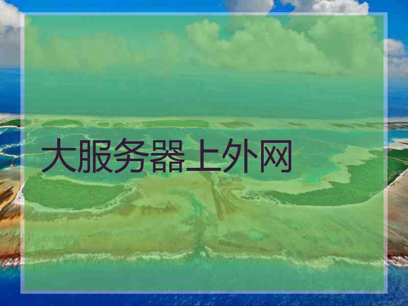 大服务器上外网