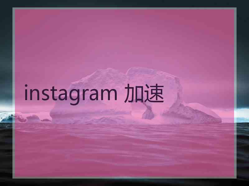 instagram 加速
