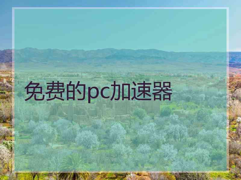 免费的pc加速器