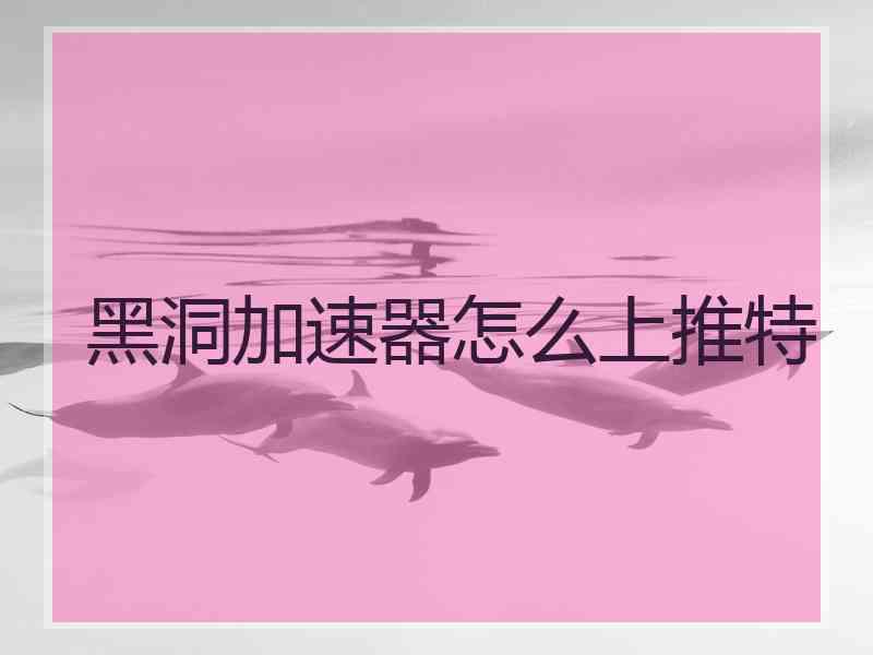 黑洞加速器怎么上推特