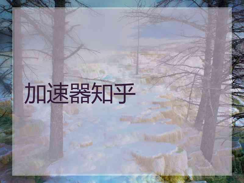 加速器知乎