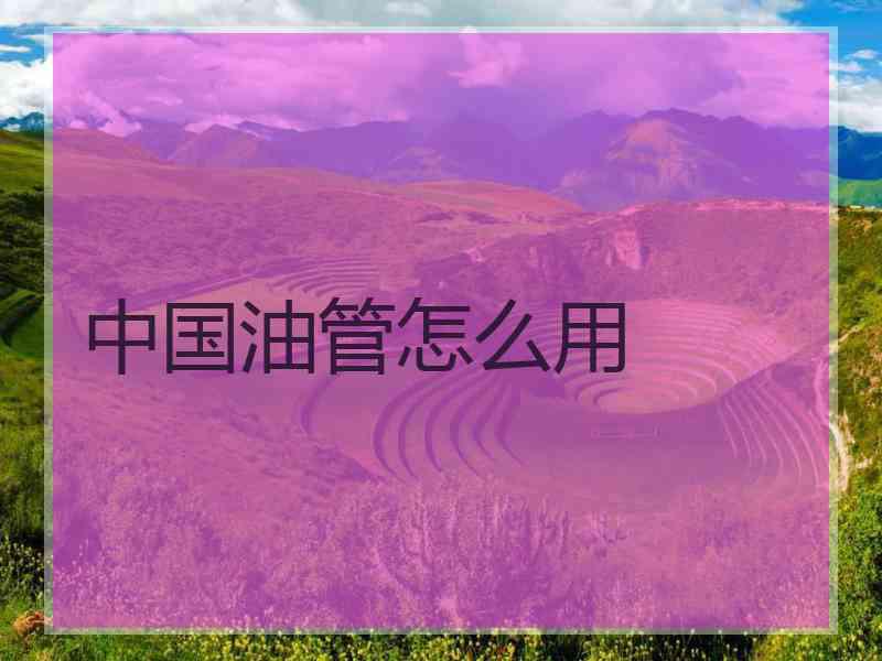 中国油管怎么用