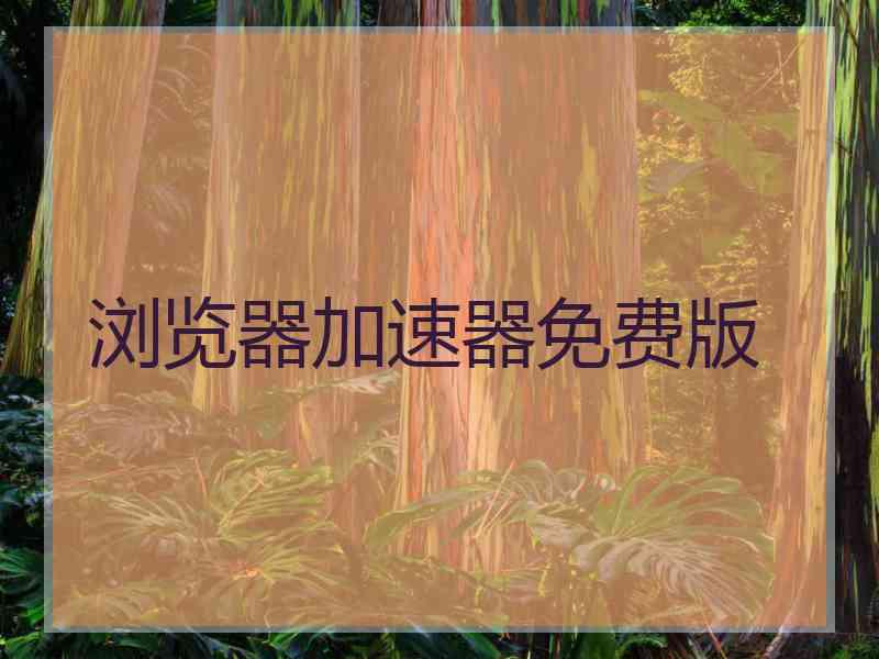 浏览器加速器免费版