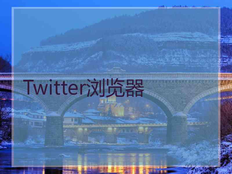 Twitter浏览器