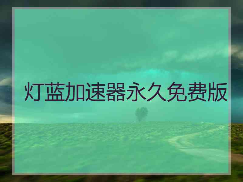 灯蓝加速器永久免费版