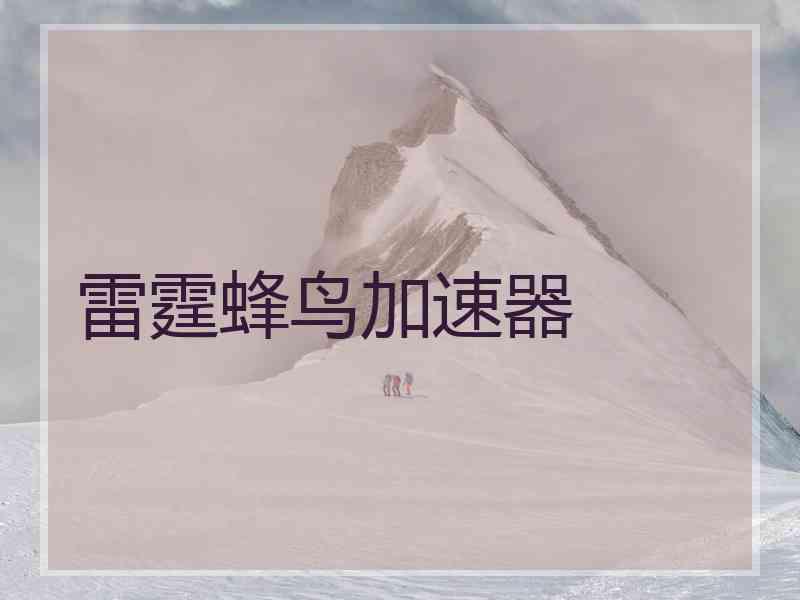 雷霆蜂鸟加速器