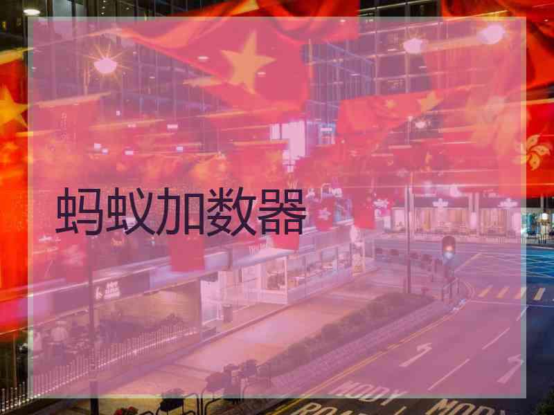 蚂蚁加数器