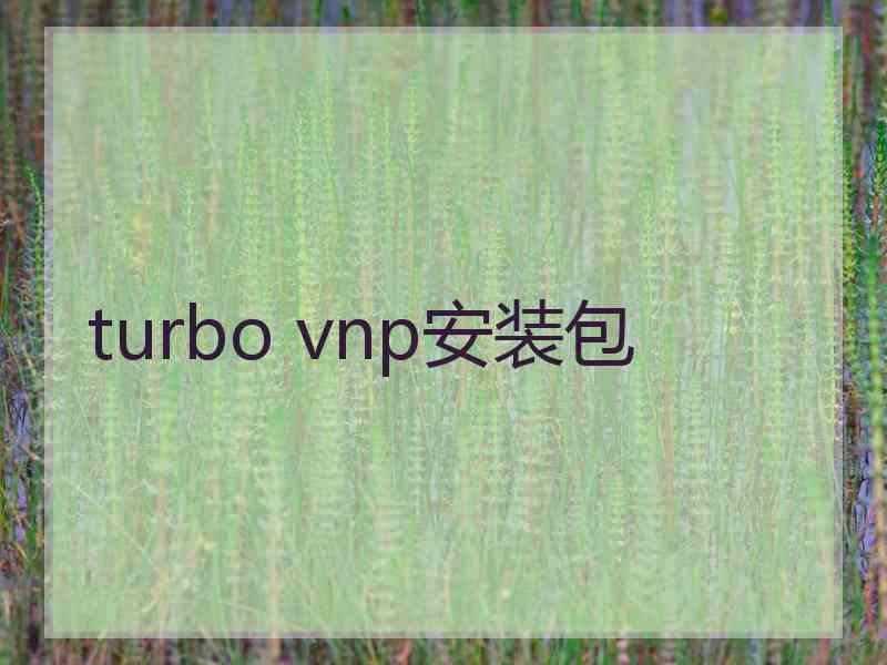 turbo vnp安装包