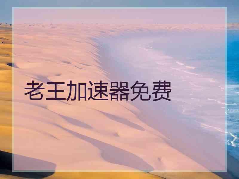 老王加速器免费