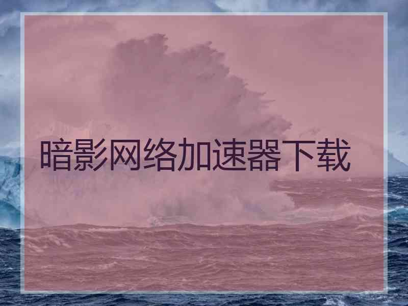 暗影网络加速器下载