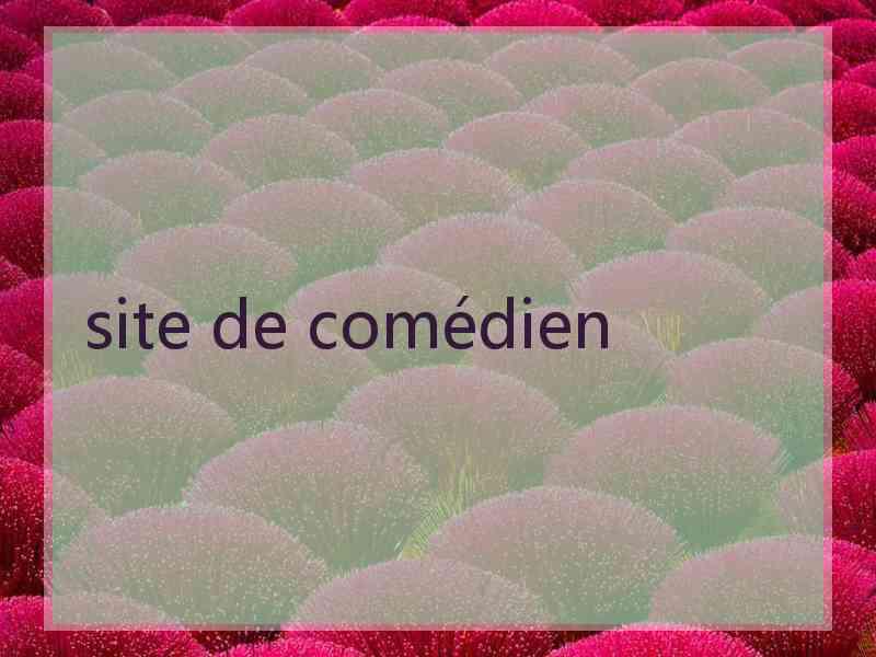 site de comédien