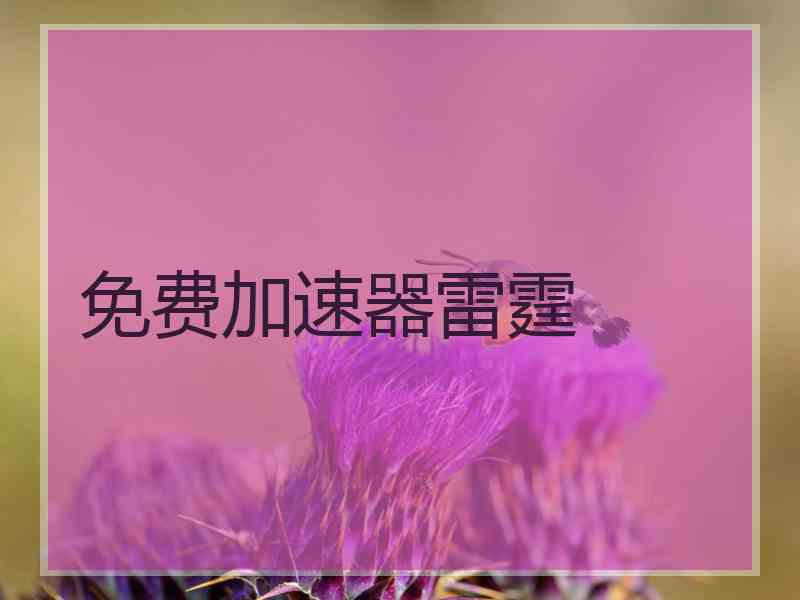 免费加速器雷霆