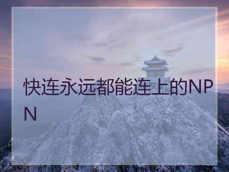 快连永远都能连上的NPN
