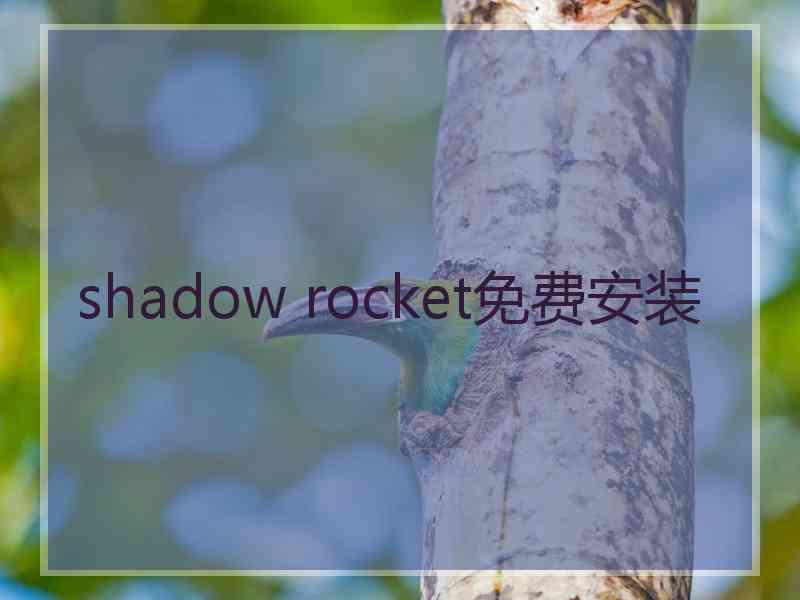 shadow rocket免费安装