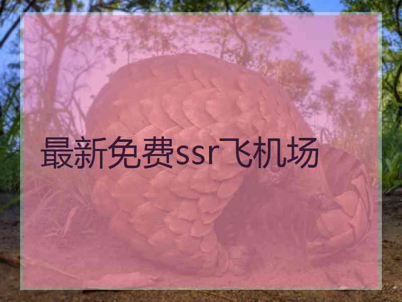 最新免费ssr飞机场