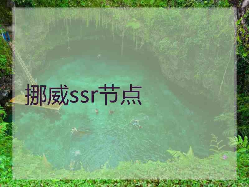 挪威ssr节点