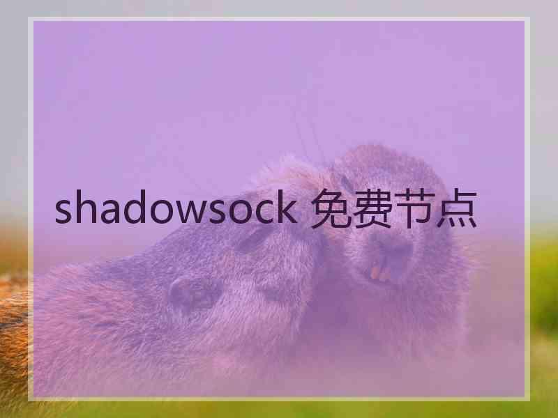 shadowsock 免费节点