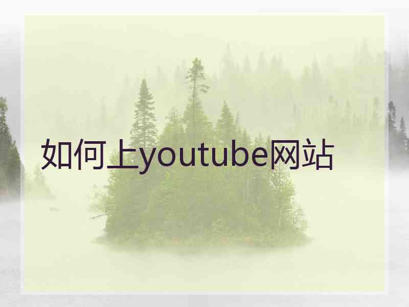 如何上youtube网站