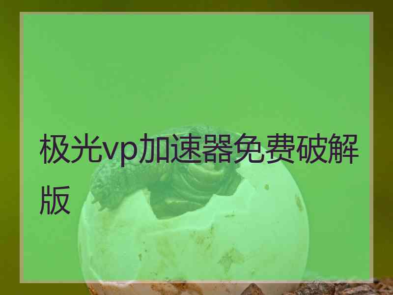 极光vp加速器免费破解版