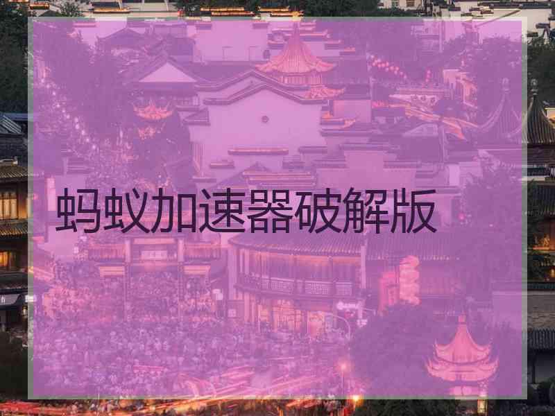 蚂蚁加速器破解版