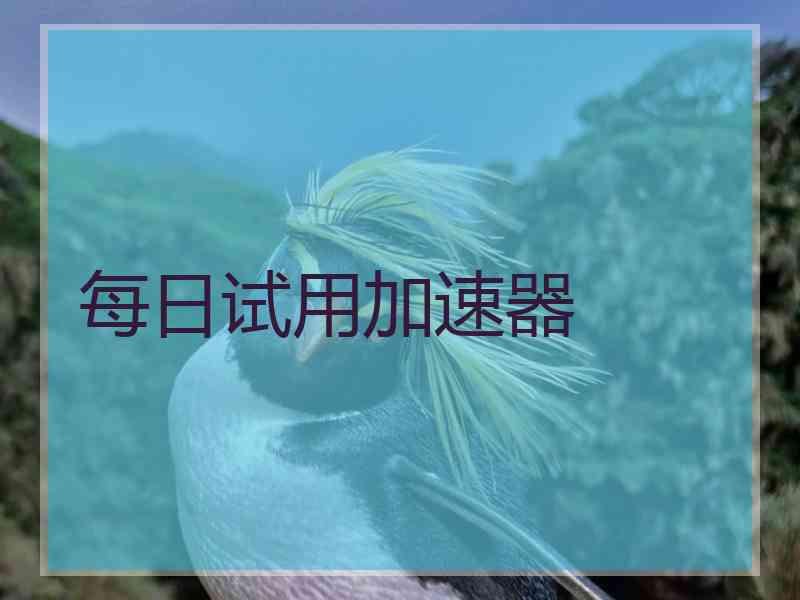 每日试用加速器