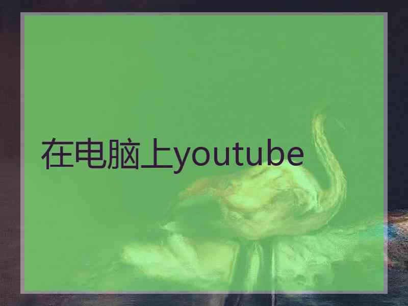 在电脑上youtube