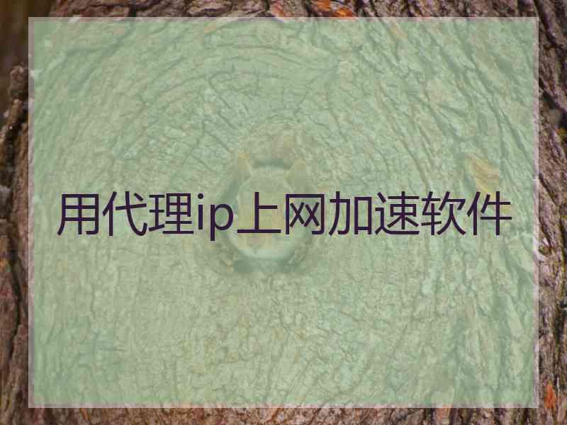 用代理ip上网加速软件