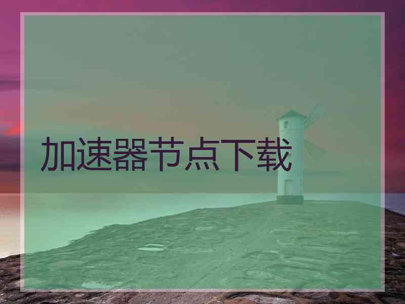 加速器节点下载