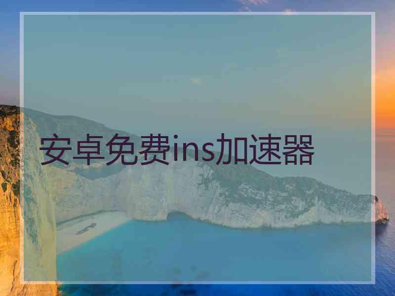安卓免费ins加速器