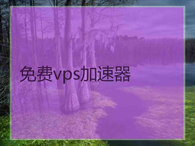 免费vps加速器