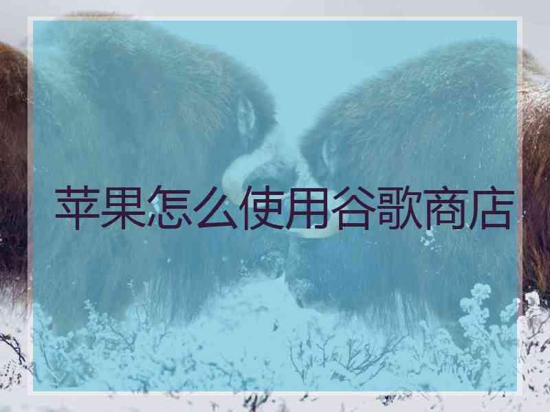 苹果怎么使用谷歌商店