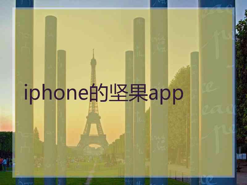 iphone的坚果app