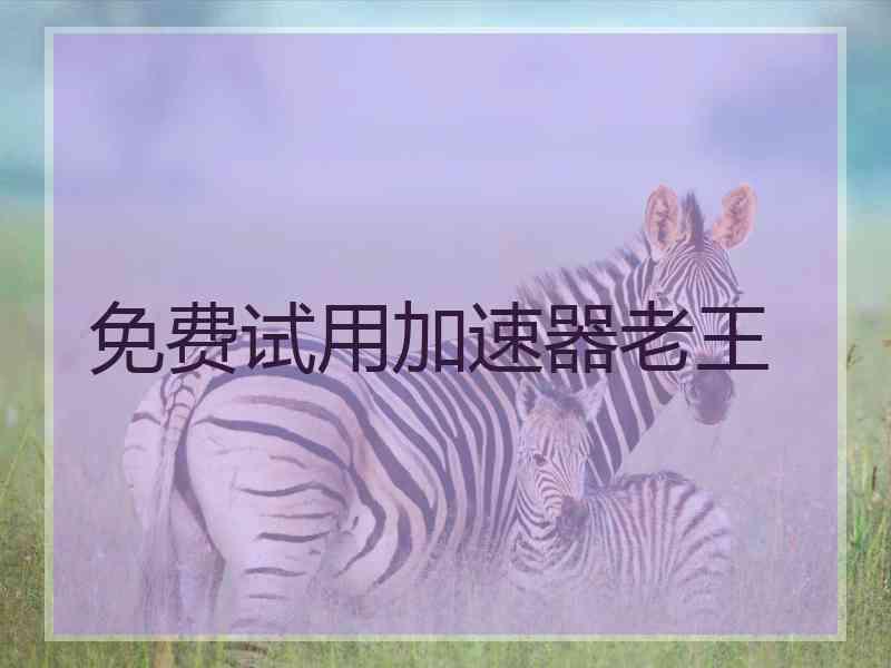 免费试用加速器老王