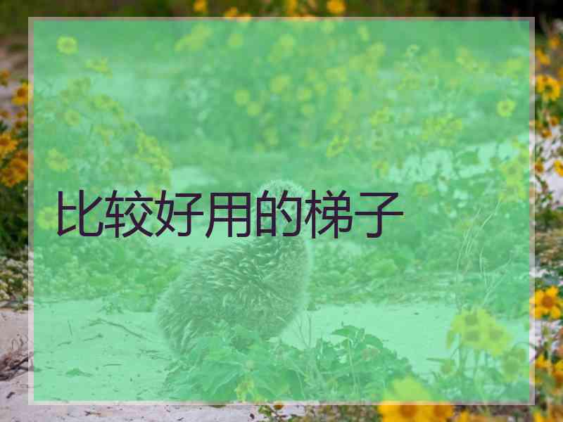 比较好用的梯子
