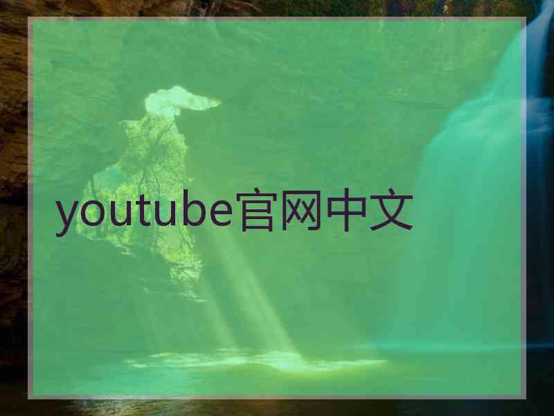 youtube官网中文