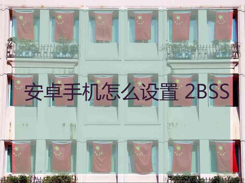 安卓手机怎么设置 2BSS
