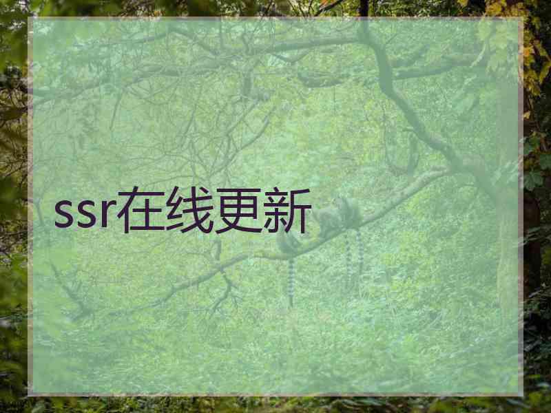 ssr在线更新