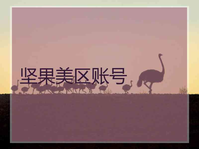 坚果美区账号