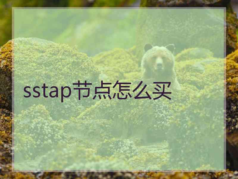 sstap节点怎么买