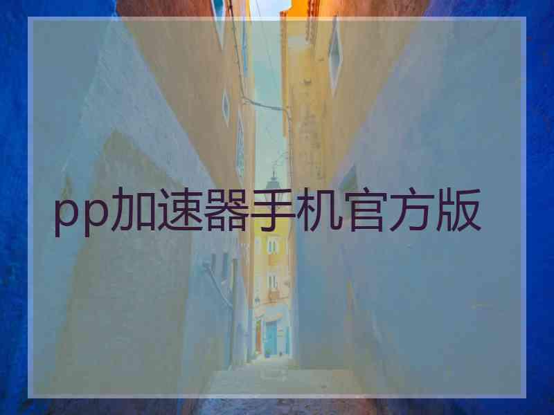 pp加速器手机官方版